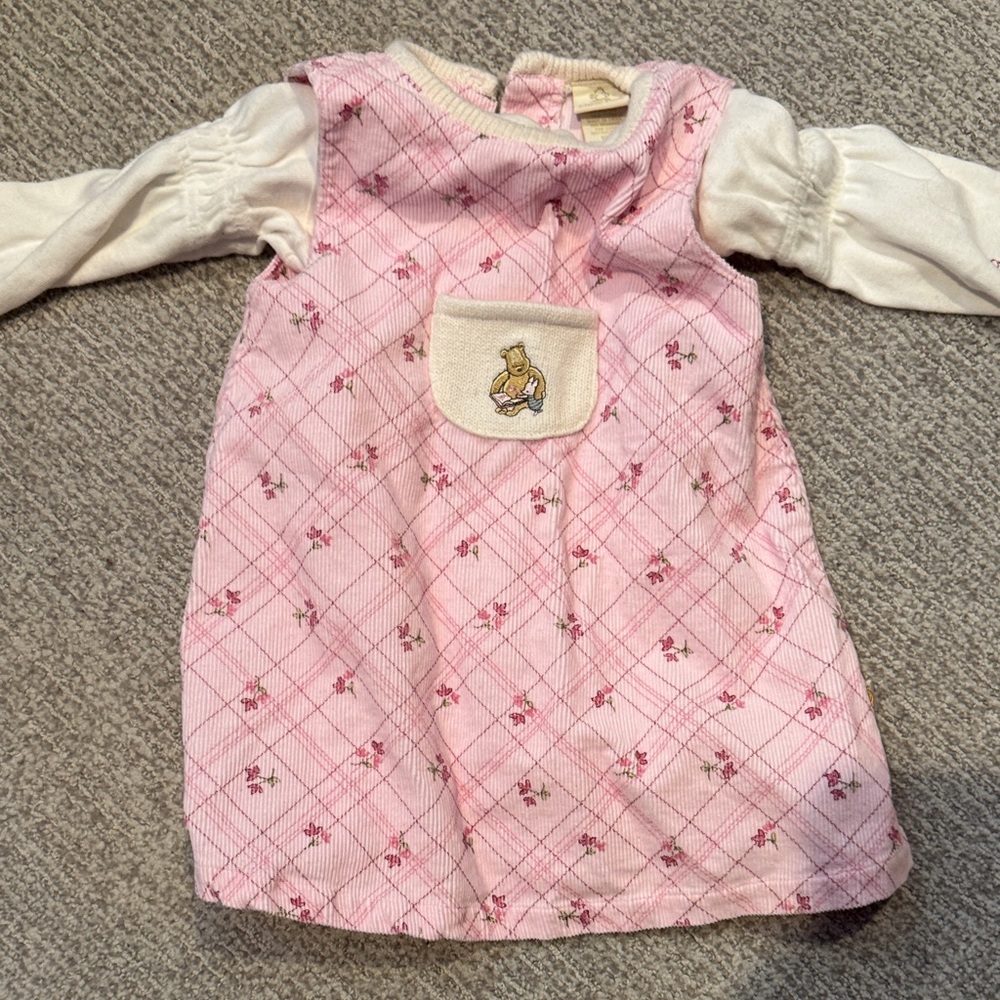 Disney Pink Quilted Baby Dress